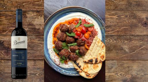 Kebab Meatballs with Beronia Rioja Reserva
